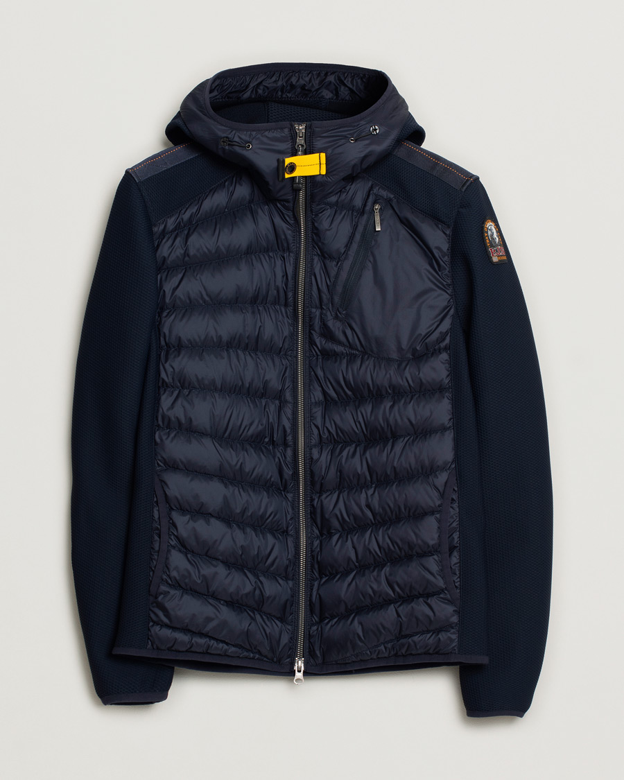 Herren | Parajumpers Nolan Hybrid Hooded Jacket Navy | Pre-owned | Parajumpers Nolan Hybrid Hooded Jacket Navy