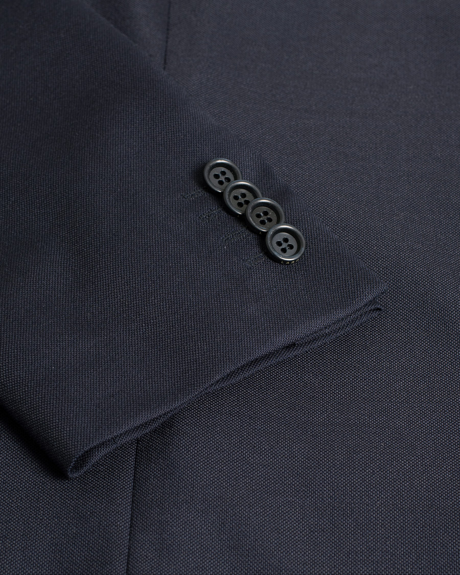 Herren | Lardini Patch Pocket Wool Blazer Navy | Pre-owned | Lardini Patch Pocket Wool Blazer Navy