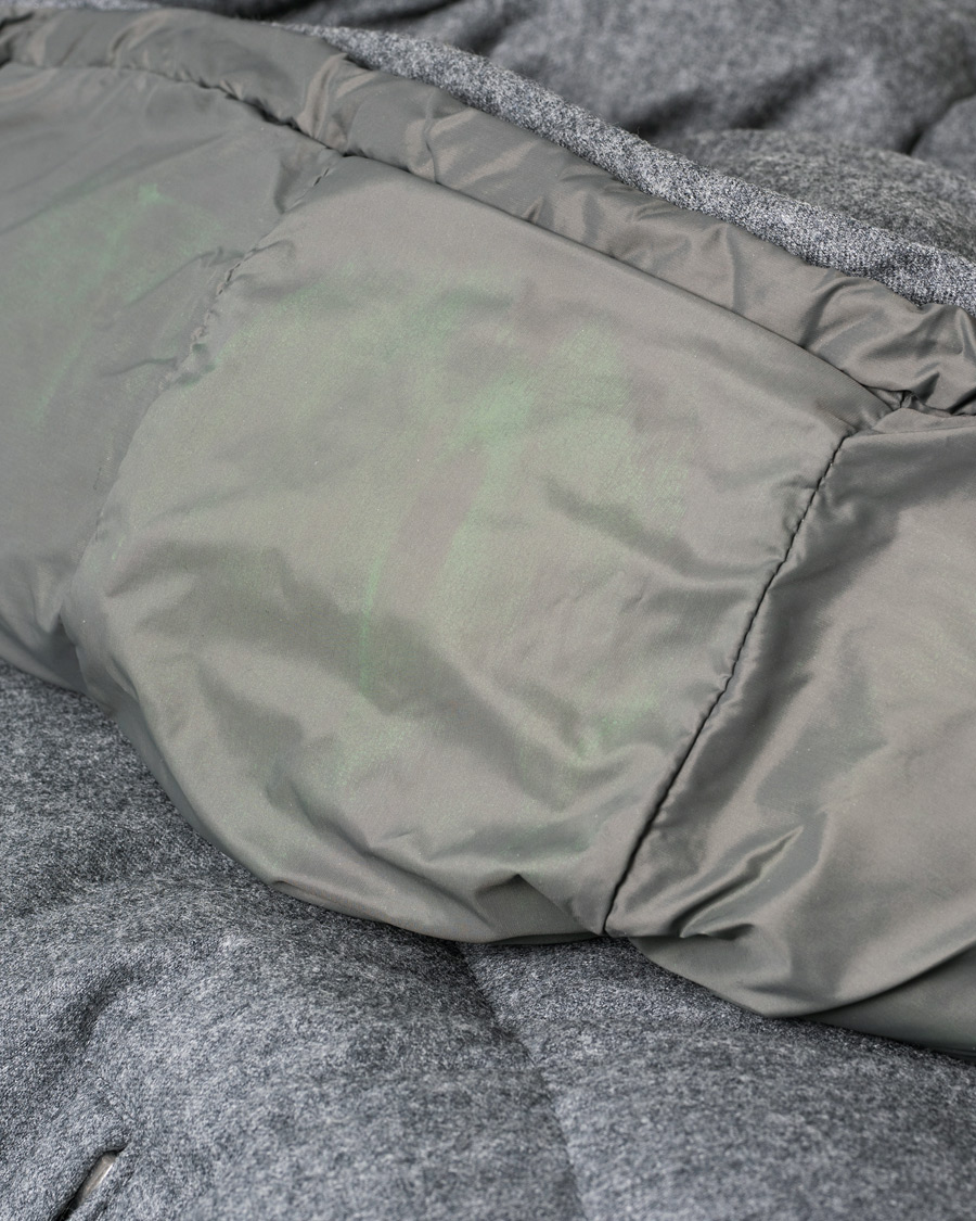 Herren | Jacken | Pre-owned | Moncler Montgenevre Flannel Down Jacket Grey Melange