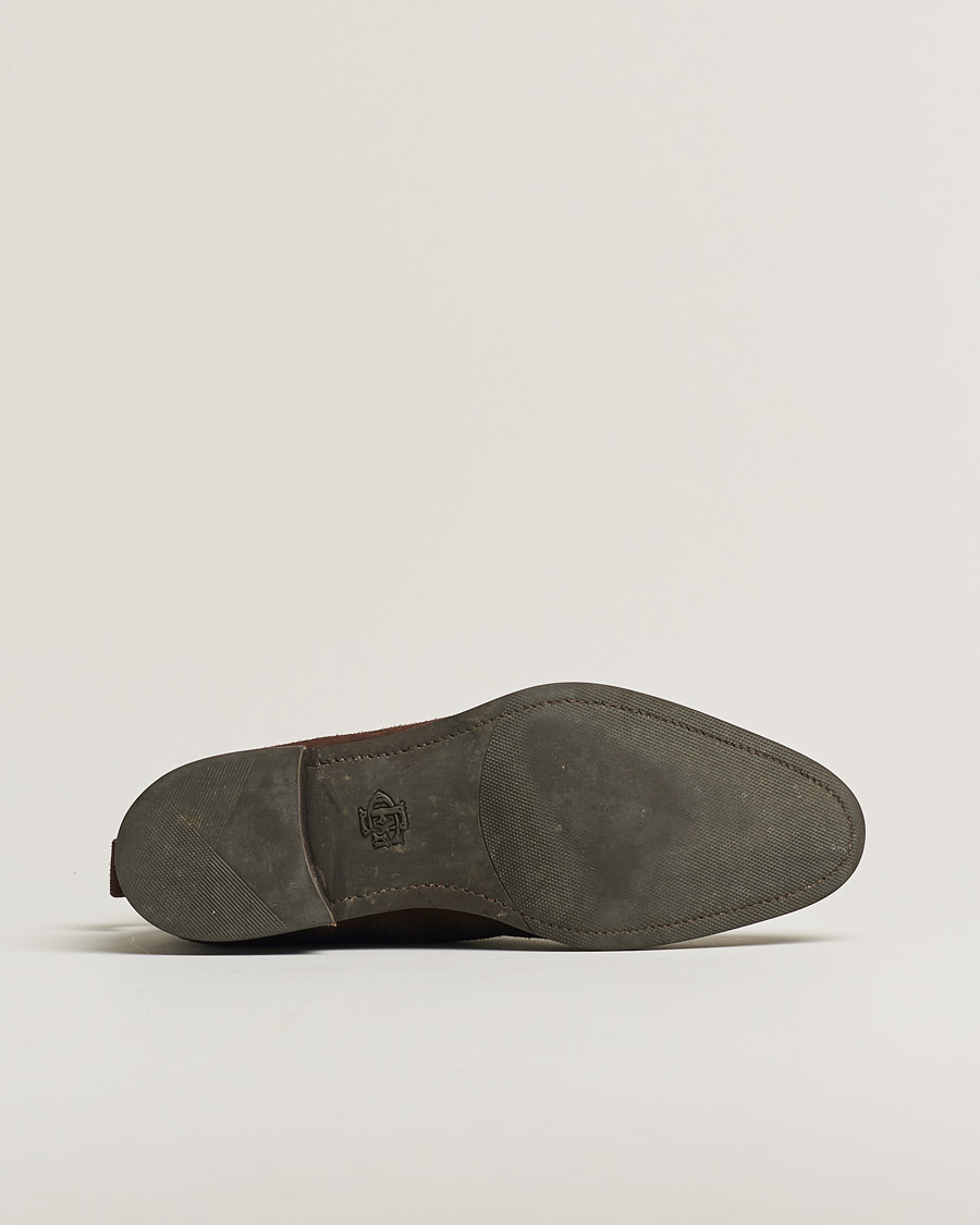 Herren | Edward Green Galway Boot Mink Suede | Pre-owned | Edward Green Galway Boot Mink Suede