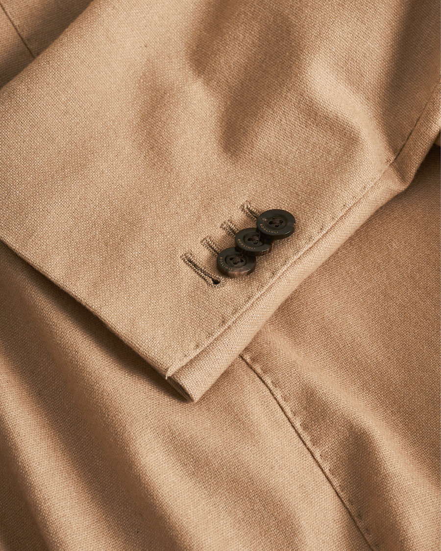 Herren | Boglioli K Jacket Dyed Flannel Blazer Beige | Pre-owned | Boglioli K Jacket Dyed Flannel Blazer Beige