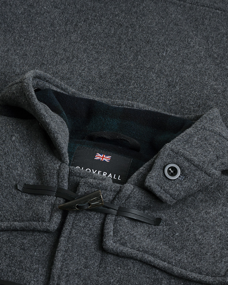 Herren | Pre-owned Jacken | Pre-owned | Gloverall Morris Duffle Coat Grey/Blackwatch