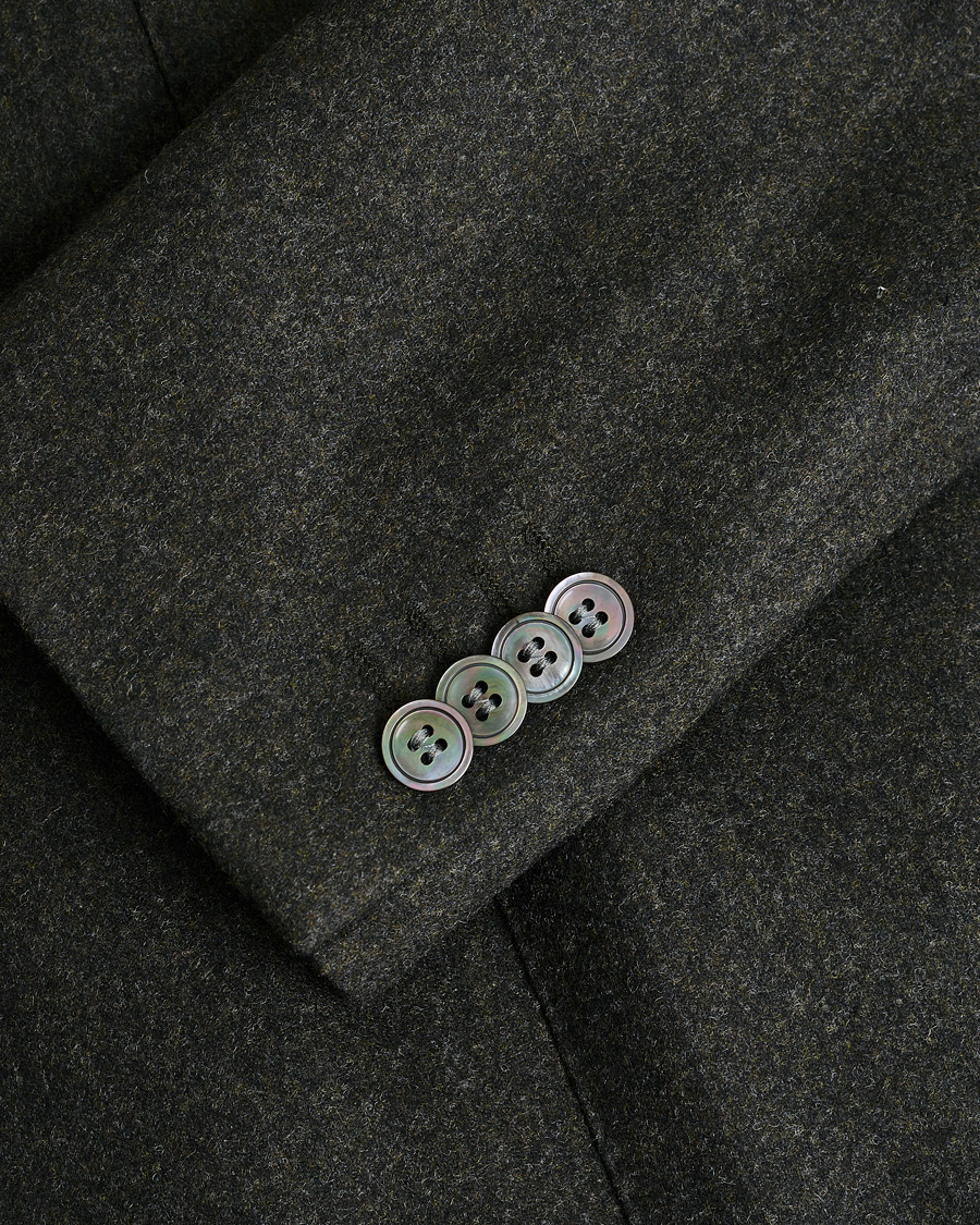Herren | Pre-owned Sakkos | Pre-owned | Oscar Jacobson Edgar Wool Flannel Blazer Brown 44
