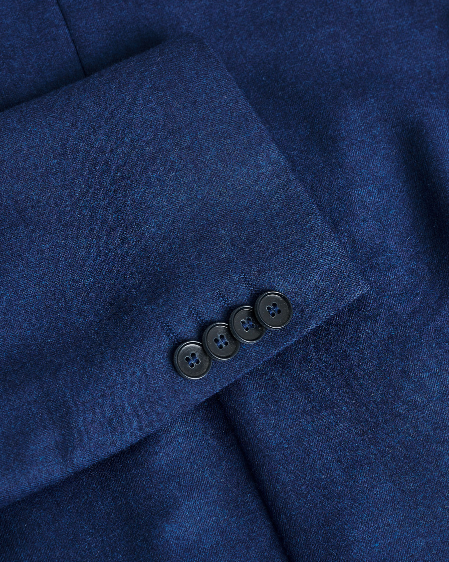 Herren | Pre-owned Sakkos | Pre-owned | Oscar Jacobson Einar Cashmere Flannel Blazer Blue 44