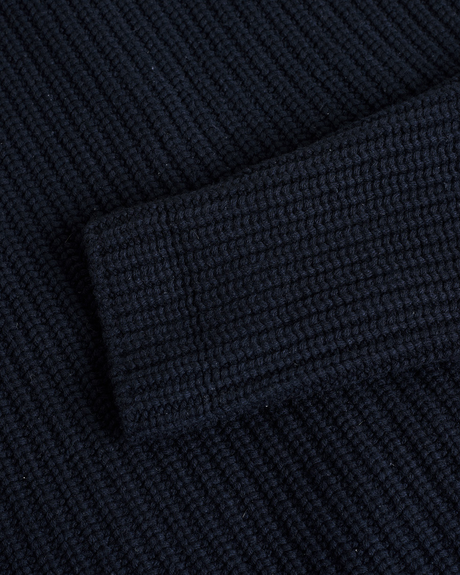 Herren | Pre-owned Sakkos | Pre-owned | Gran Sasso Heavy Wool Knitted Blazer Cardigan Navy