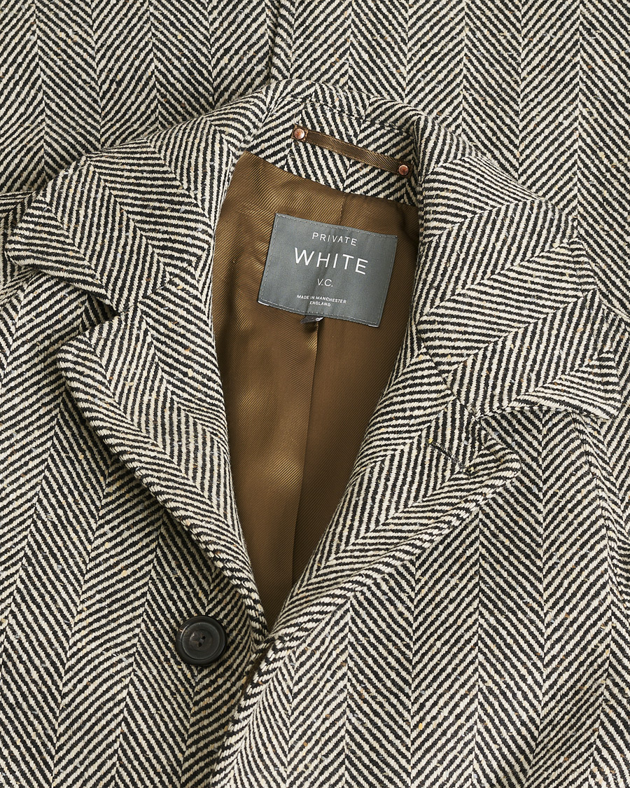 Herren | Pre-owned Jacken | Pre-owned | Private White V.C. Raglan Wool Coat Black & Cream 2 - XS