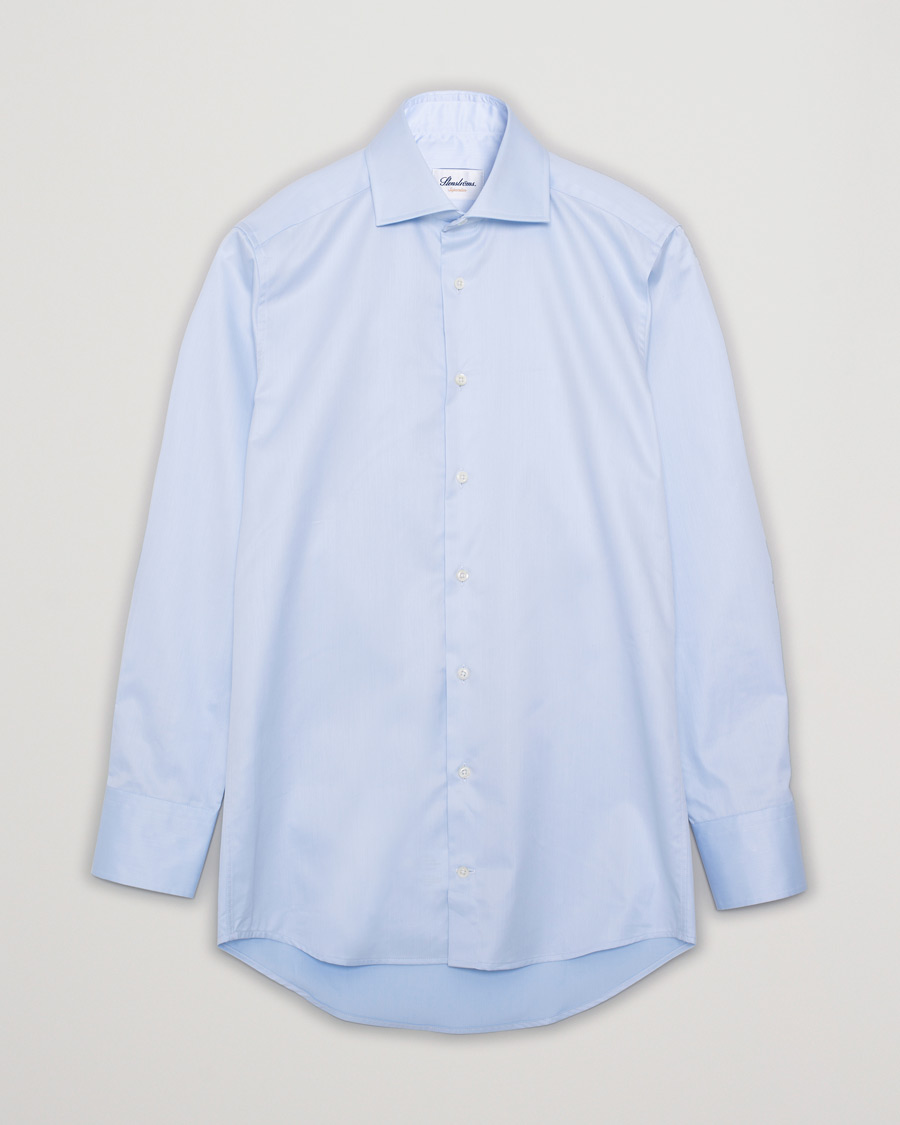 Herren | Stenströms Superslim Plain Shirt Blue 36 - XS | Pre-owned | Stenströms Superslim Plain Shirt Blue 36 - XS