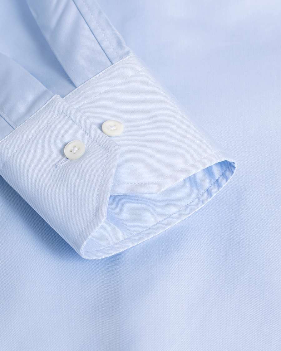Herren | Stenströms Superslim Plain Shirt Blue 36 - XS | Pre-owned | Stenströms Superslim Plain Shirt Blue 36 - XS