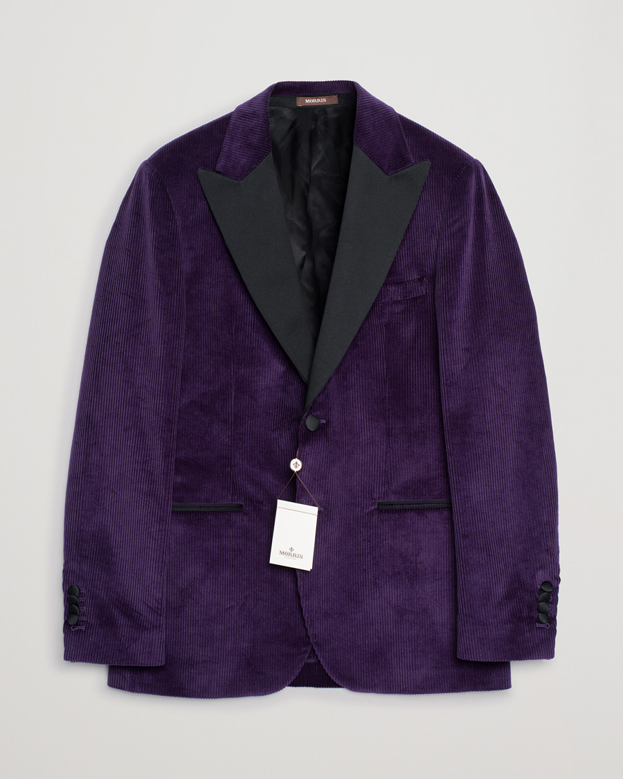 Herren | Morris Heritage Carl Corduroy Dinner Jacket Purple | Pre-owned | Morris Heritage Carl Corduroy Dinner Jacket Purple