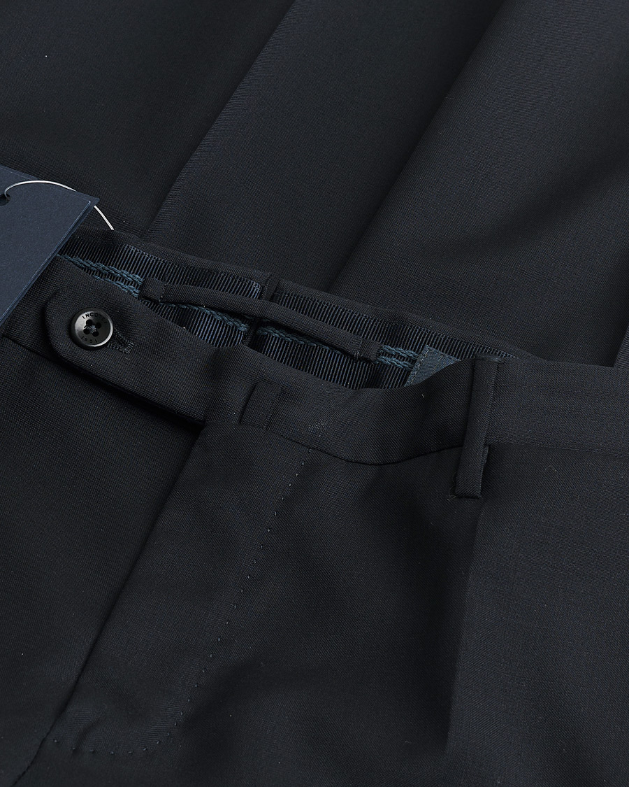 Herren | Pre-owned Hosen | Pre-owned | Incotex Slim Fit Tropical Wool Trousers Navy 48