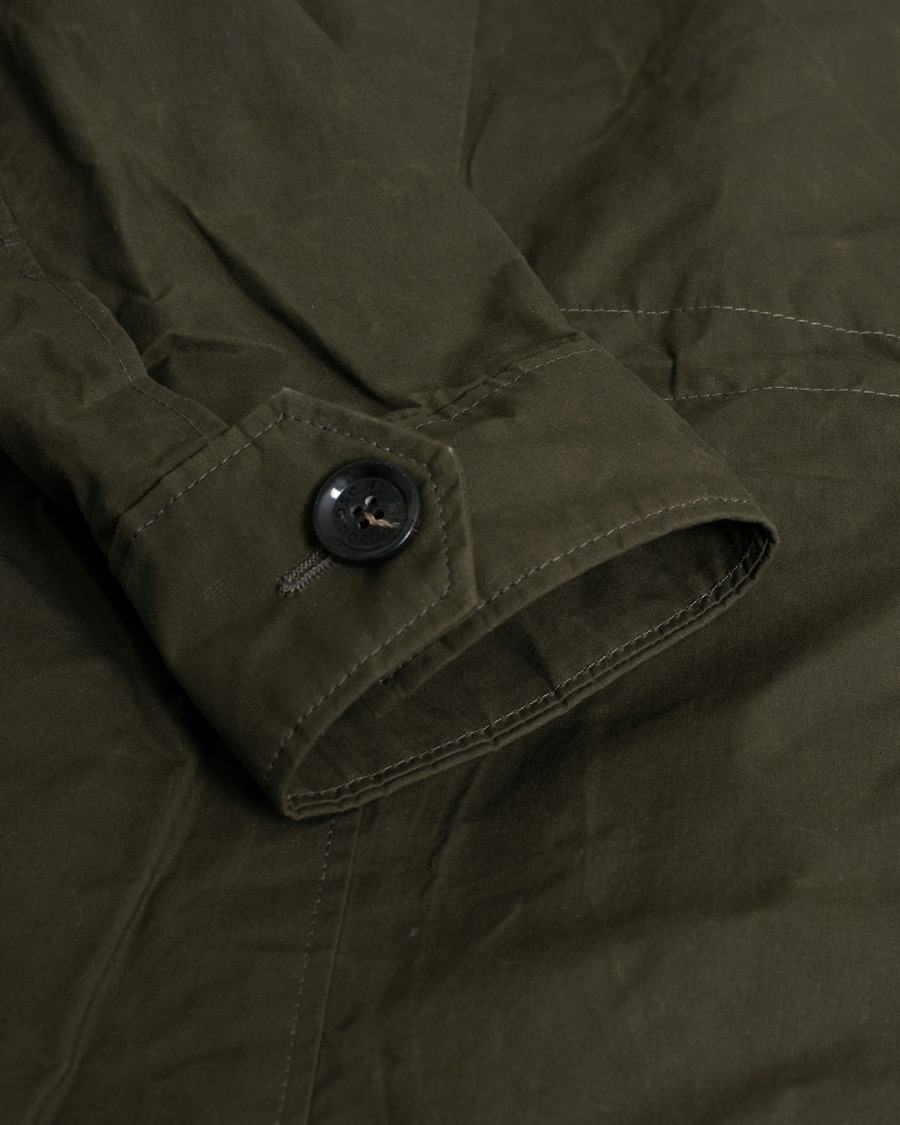 Herr |  | Pre-owned | Oscar Jacobson Balder Waxed Field Jacket Dark Green