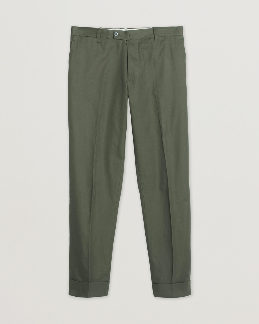 Herren | Orazio Luciano Cotton Suit Green 50 | Pre-owned | Orazio Luciano Cotton Suit Green 50