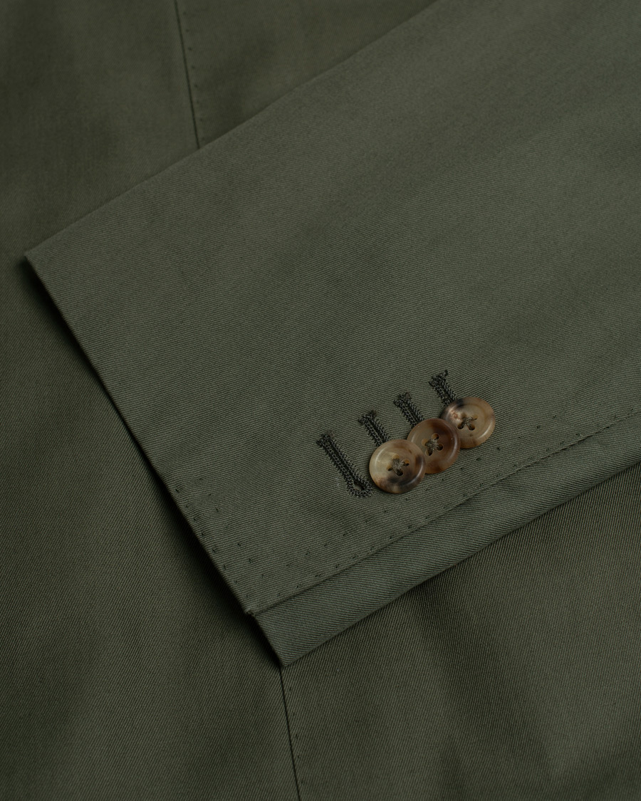 Herren | Orazio Luciano Cotton Suit Green 50 | Pre-owned | Orazio Luciano Cotton Suit Green 50