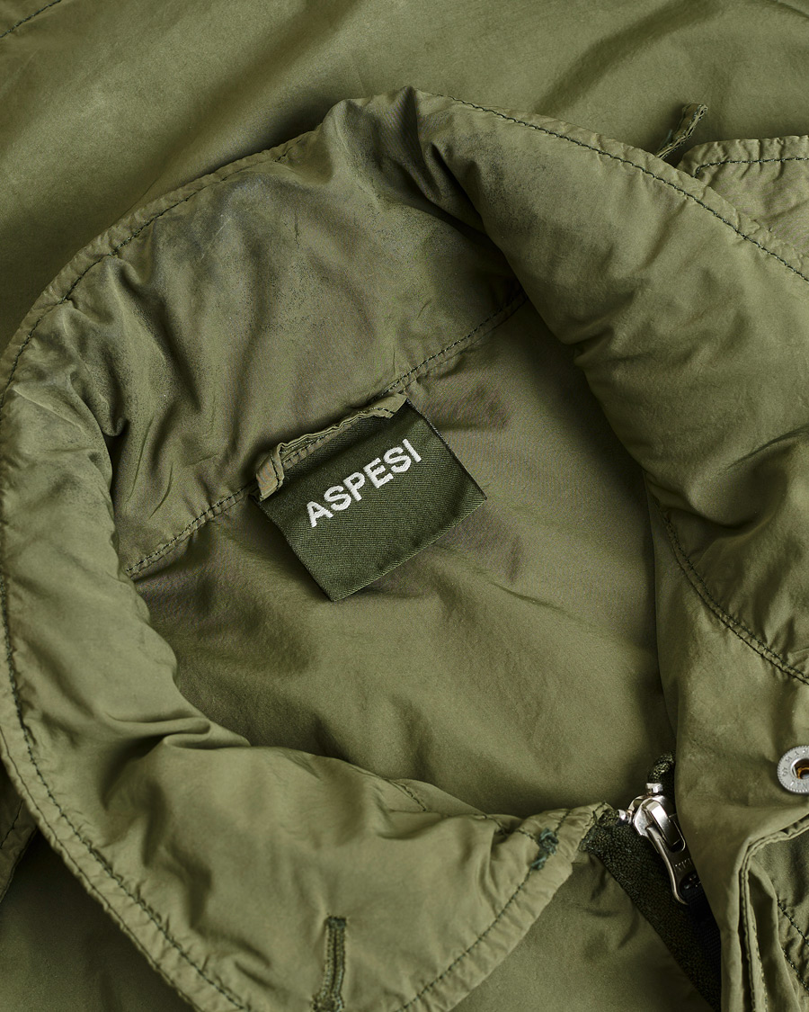 Herren | Pre-owned Jacken | Pre-owned | Aspesi Giubotto Garment Dyed Field Jacket Army Green