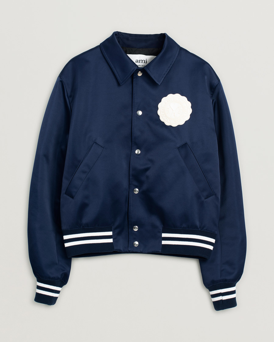 Herren | AMI Teddy Jacket Navy | Pre-owned | AMI Teddy Jacket Navy