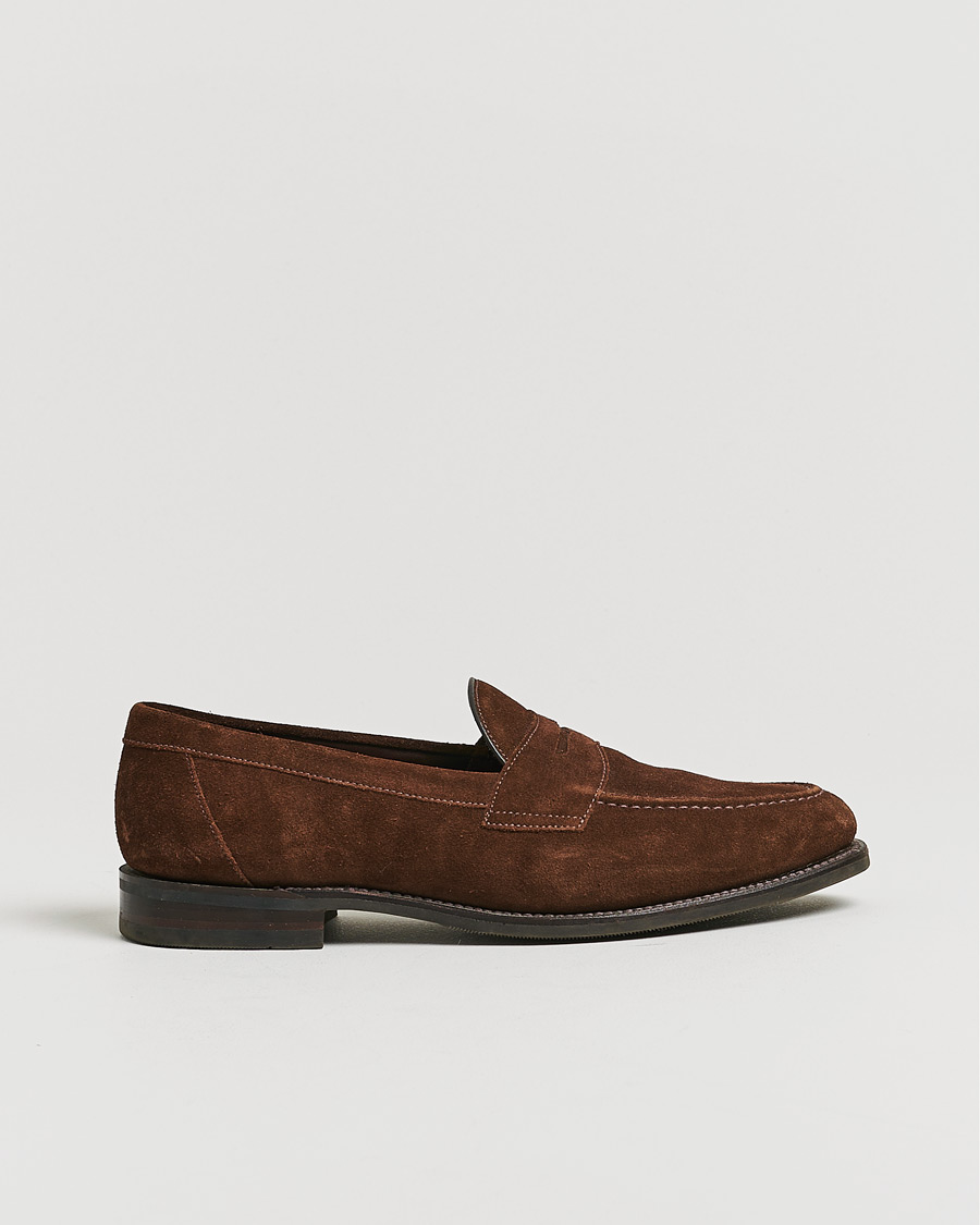 Herren | Loake 1880 Grant Shadow Sole Brown Suede | Pre-owned | Loake 1880 Grant Shadow Sole Brown Suede