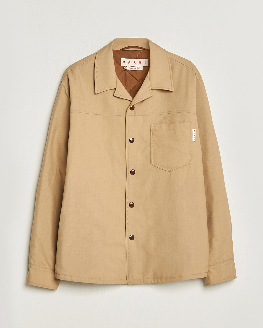 Herren | Marni Virgin Wool Shirt Jacket Dijon | Pre-owned | Marni Virgin Wool Shirt Jacket Dijon