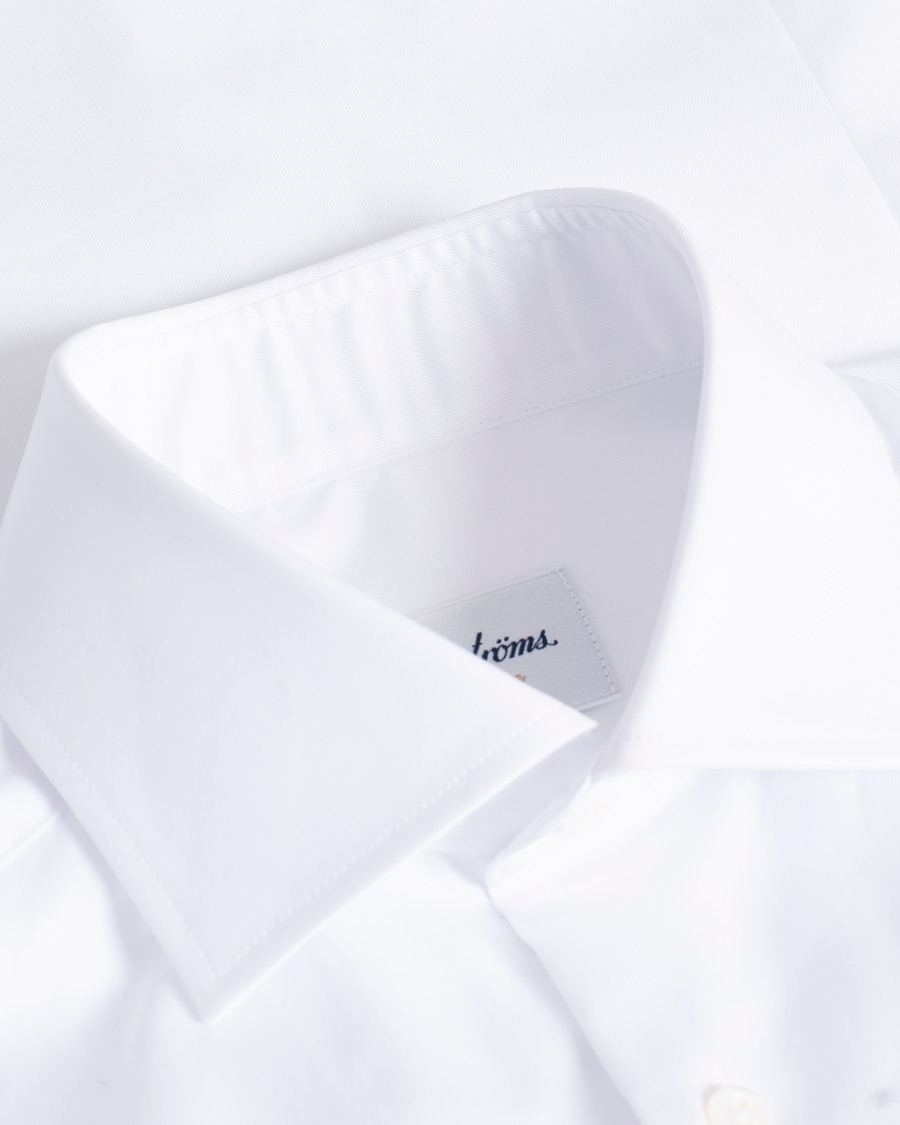 Herren | Stenströms Superslim Double Cuff Cotton Shirt White 36 - S | Pre-owned | Stenströms Superslim Double Cuff Cotton Shirt White 36 - S