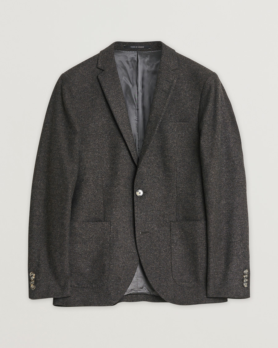 Herren | Pre-owned Sakkos | Pre-owned | Tiger of Sweden Wool Flannel Blazer Brown 46