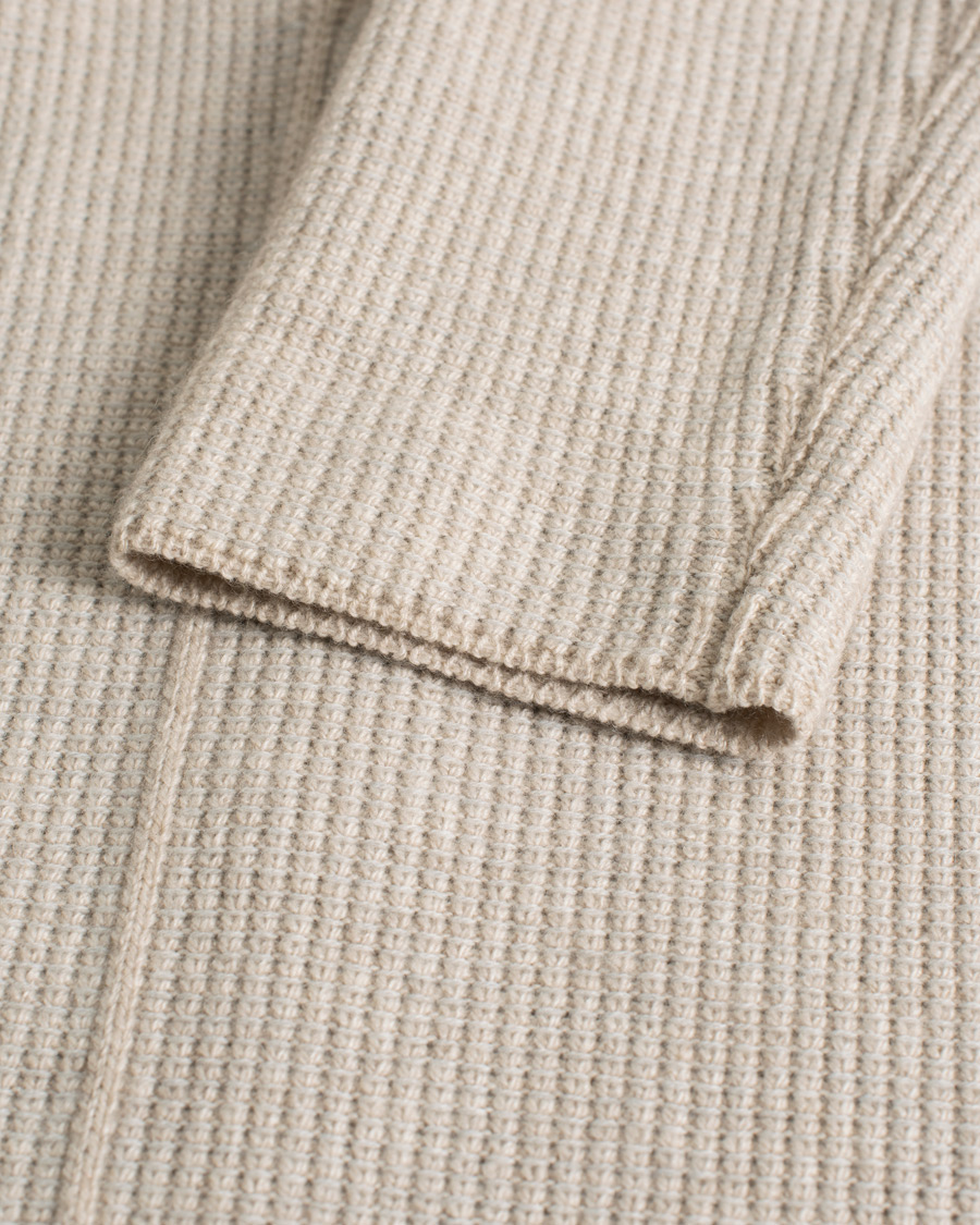 Herren | Brioni Cashmere Jacquard Cardigan Beige | Pre-owned | Brioni Cashmere Jacquard Cardigan Beige