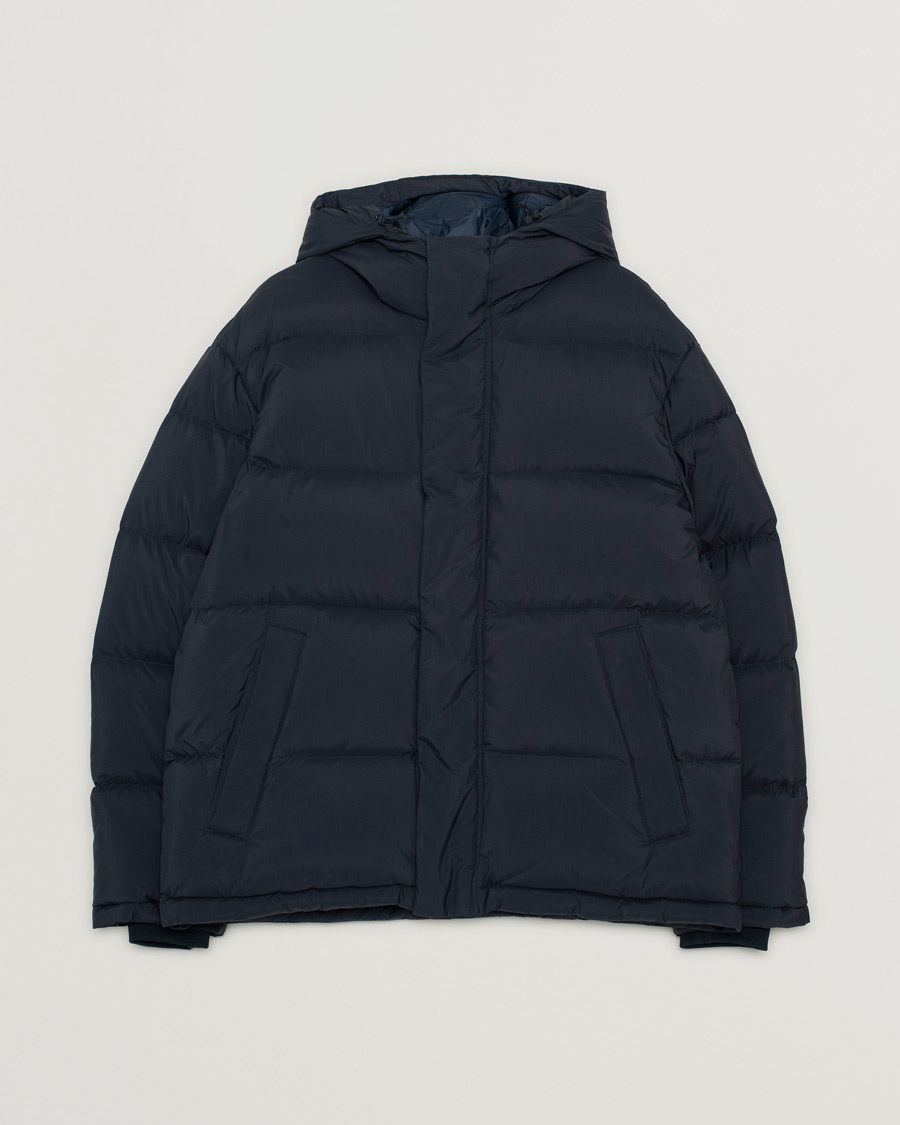 Herren | NN07 Matthew Padded Down Jacket Navy Blue | Pre-owned | NN07 Matthew Padded Down Jacket Navy Blue