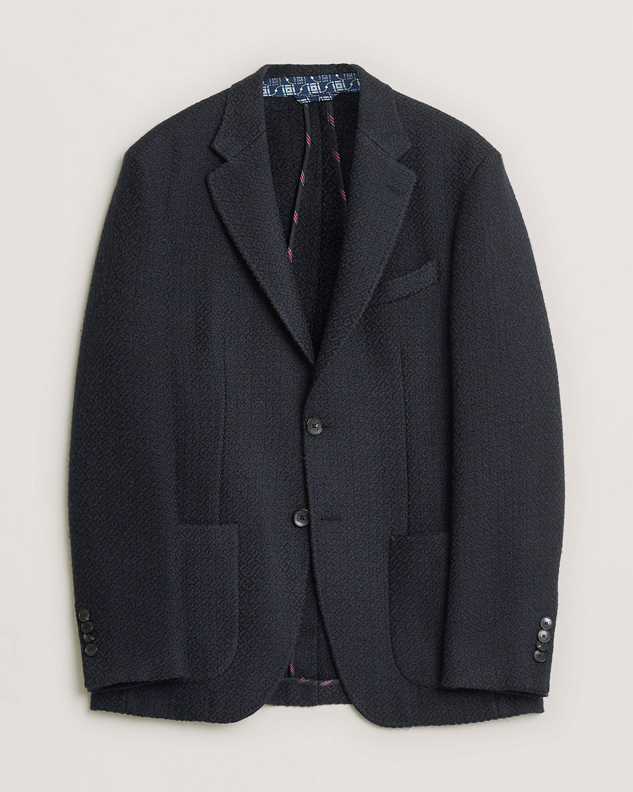 Herren | Pre-owned Sakkos | Pre-owned | Etro Jacquard Jersey Blazer Navy 52