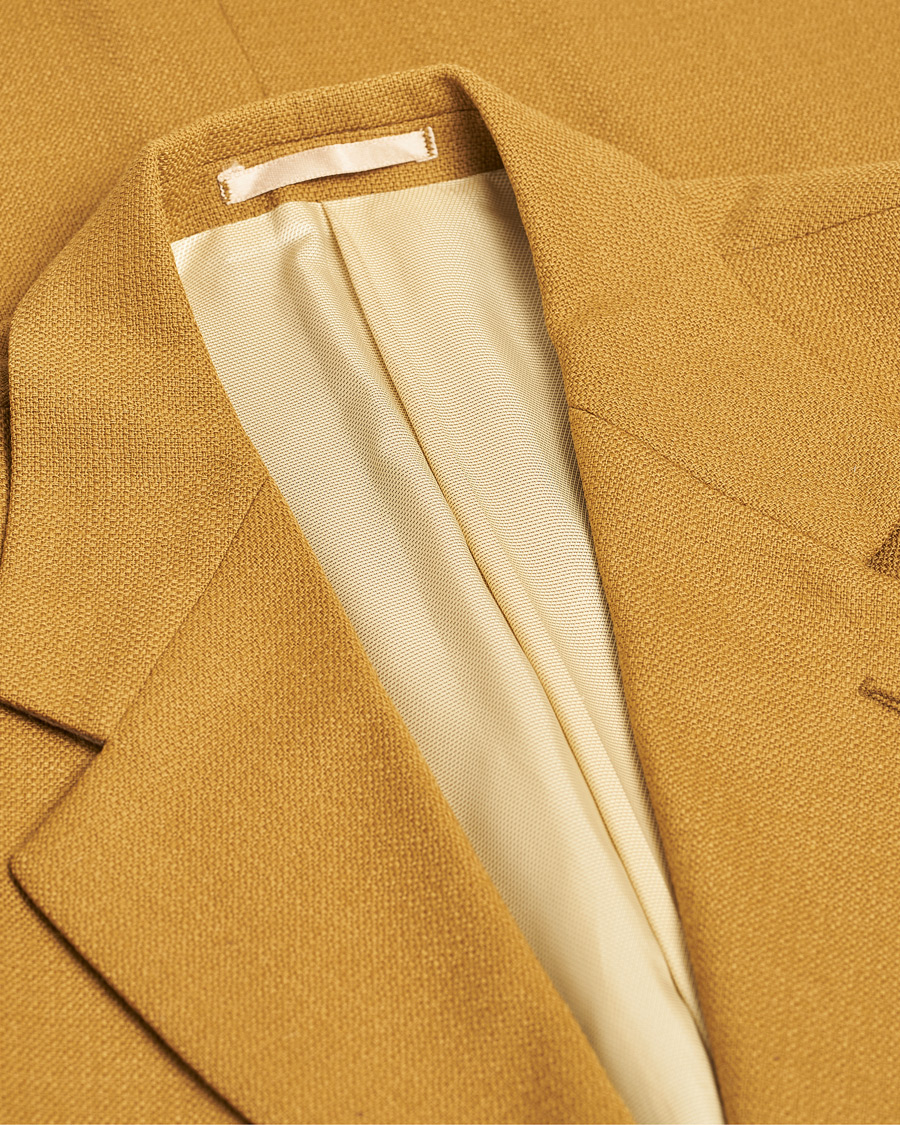 Herren | Oscar Jacobson Vintage Wool Blazer Mustard 50 | Pre-owned | Oscar Jacobson Vintage Wool Blazer Mustard 50