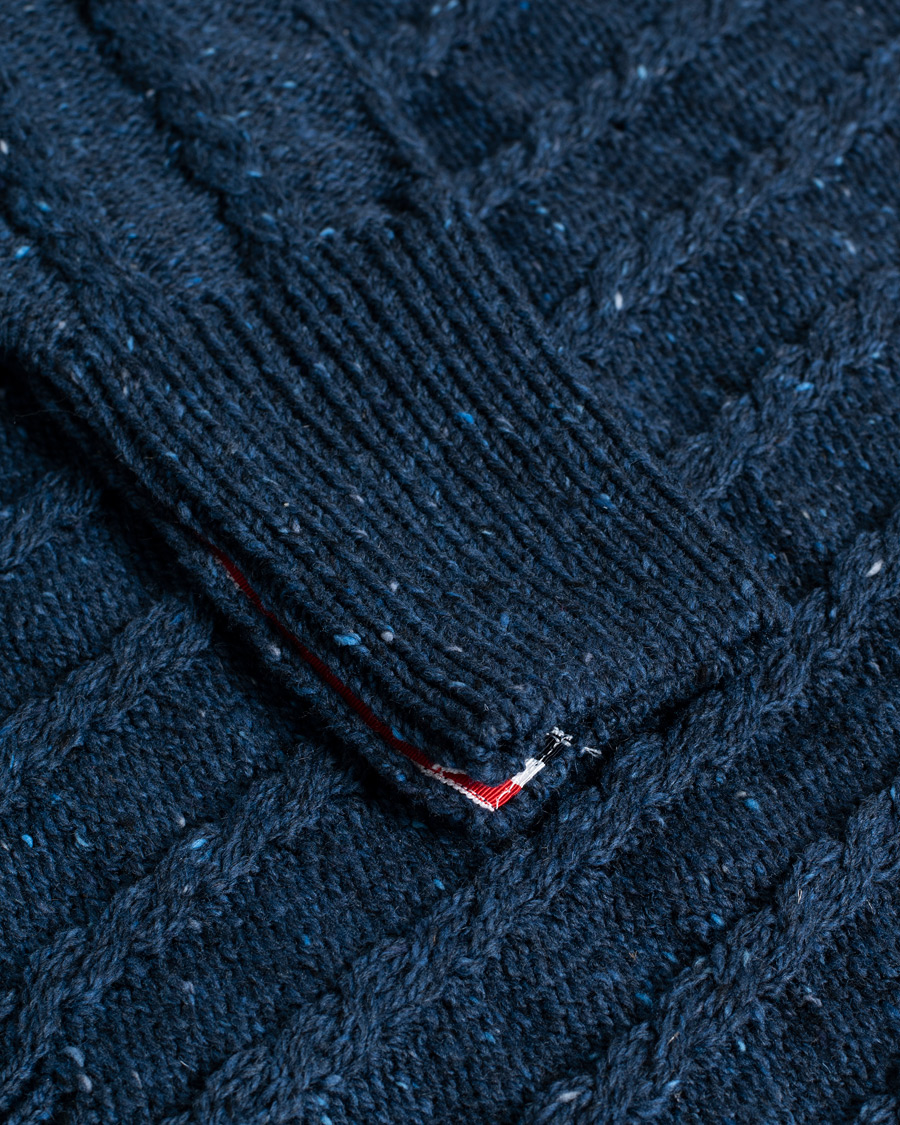 Herr | Pre-owned Tröjor | Pre-owned | Thom Browne Donegal Cable Sweater Blue