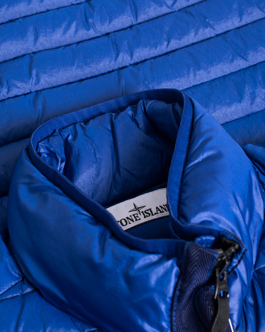Herren | Stone Island Recycled Nylon Down-TC Vest Bright Blue | Pre-owned | Stone Island Recycled Nylon Down-TC Vest Bright Blue
