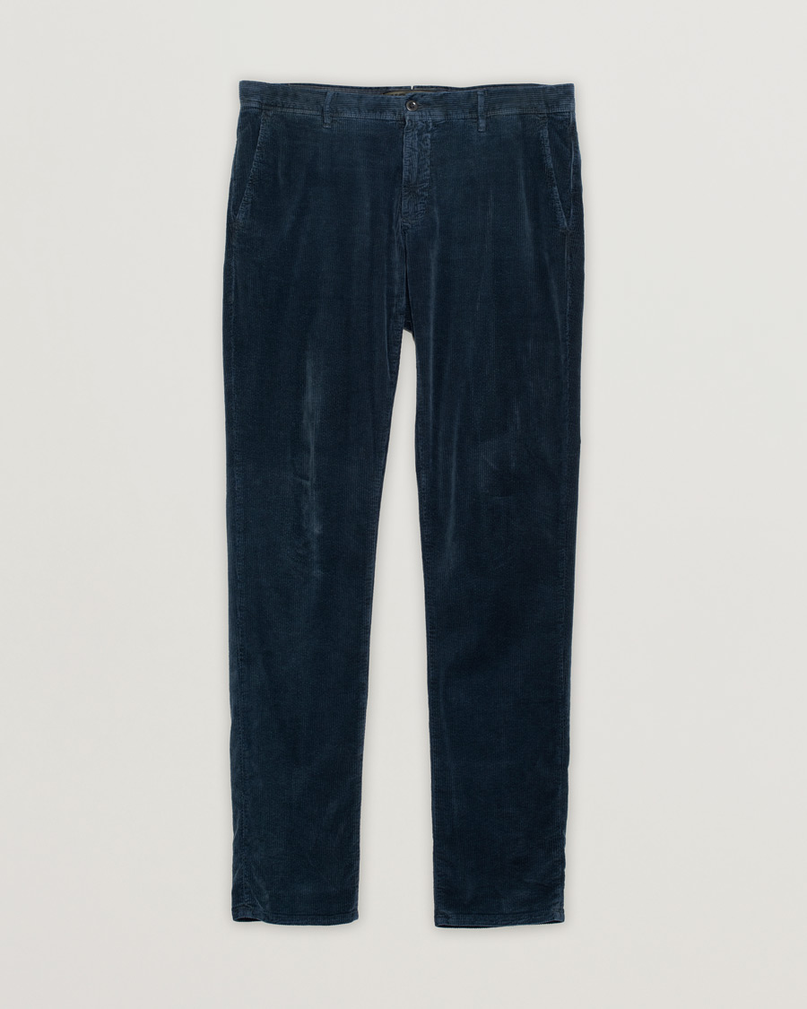 Herren | Incotex Slim Fit Leisure Cord Slacks Navy | Pre-owned | Incotex Slim Fit Leisure Cord Slacks Navy