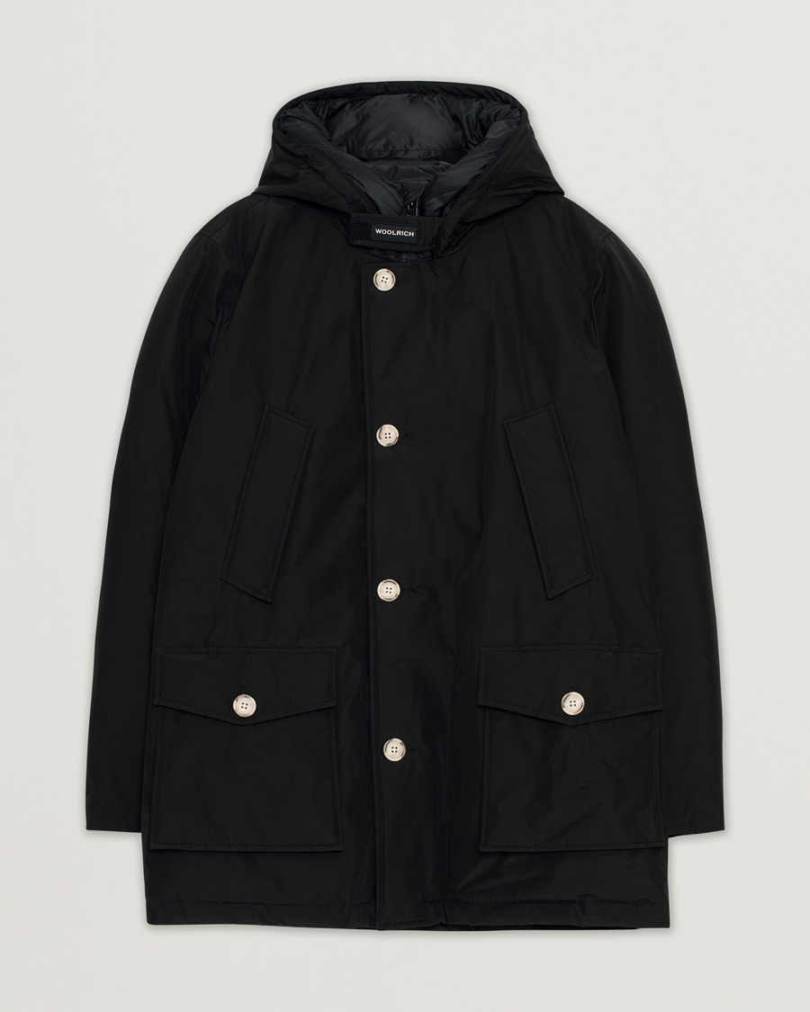 Herren | Woolrich Arctic Parka No Fur Black | Pre-owned | Woolrich Arctic Parka No Fur Black