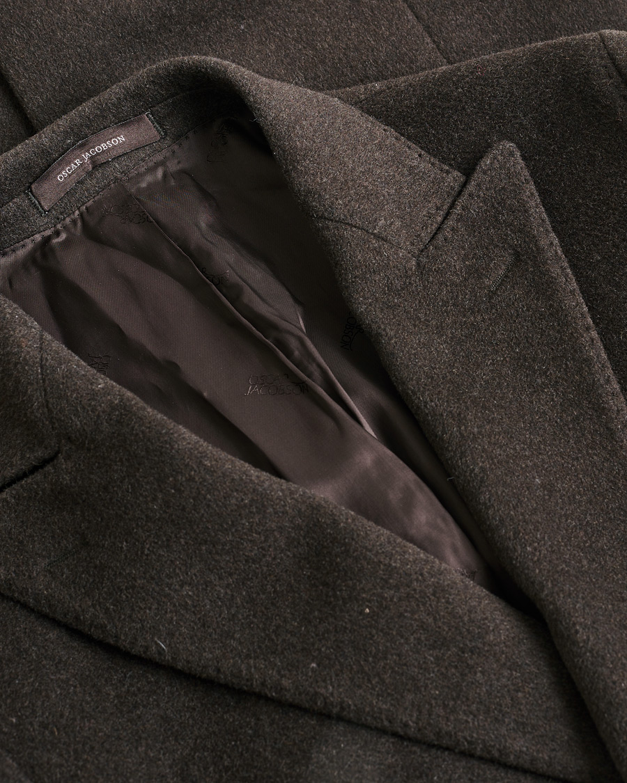 Herren | Pre-owned Jacken | Pre-owned | Oscar Jacobson Sebastian Wool/Cashmere Double Breasted Coat Brown 48