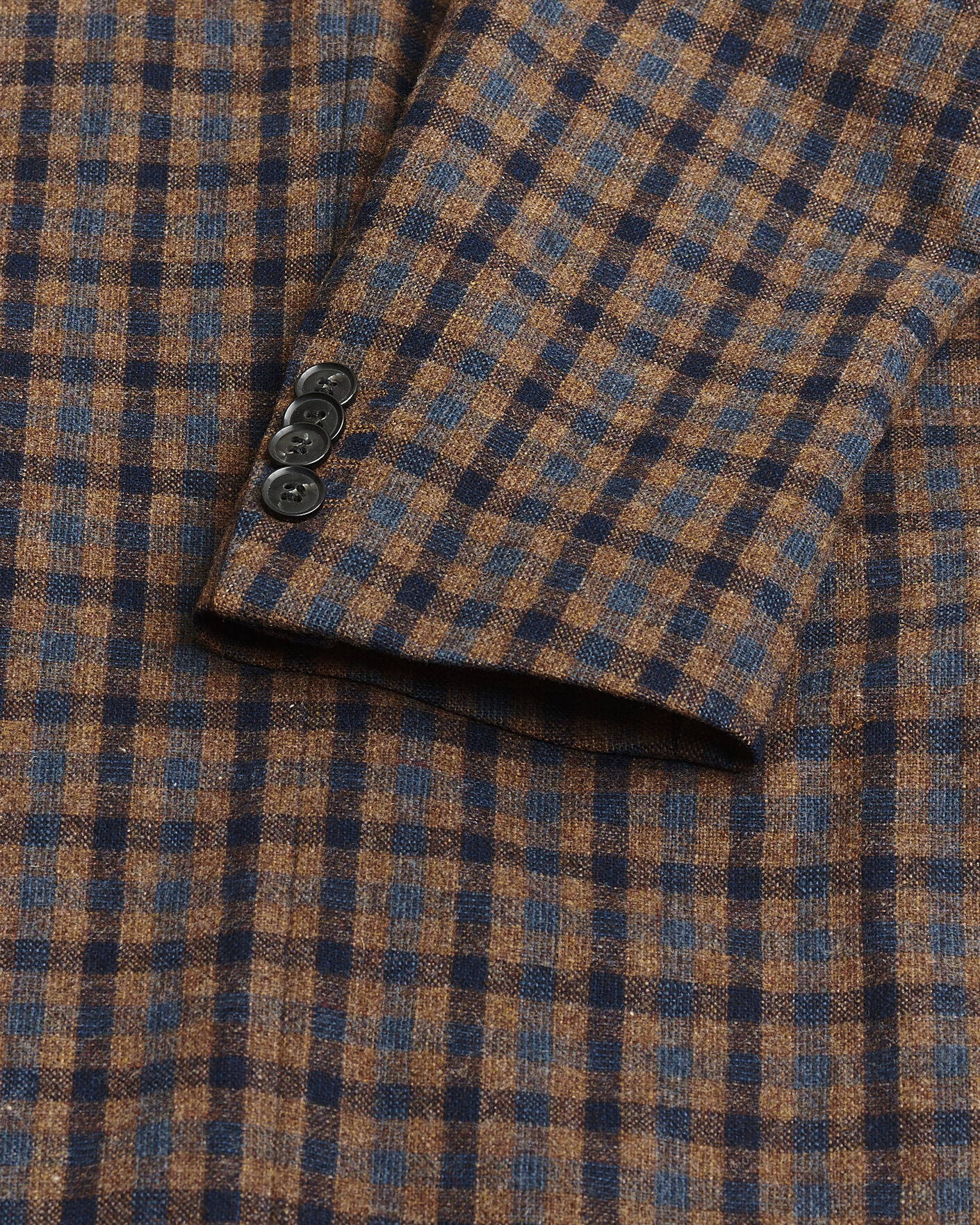 Herren | Pre-owned Sakkos | Pre-owned | Oscar Jacobson Egel Checked Wool Blazer Brown 50