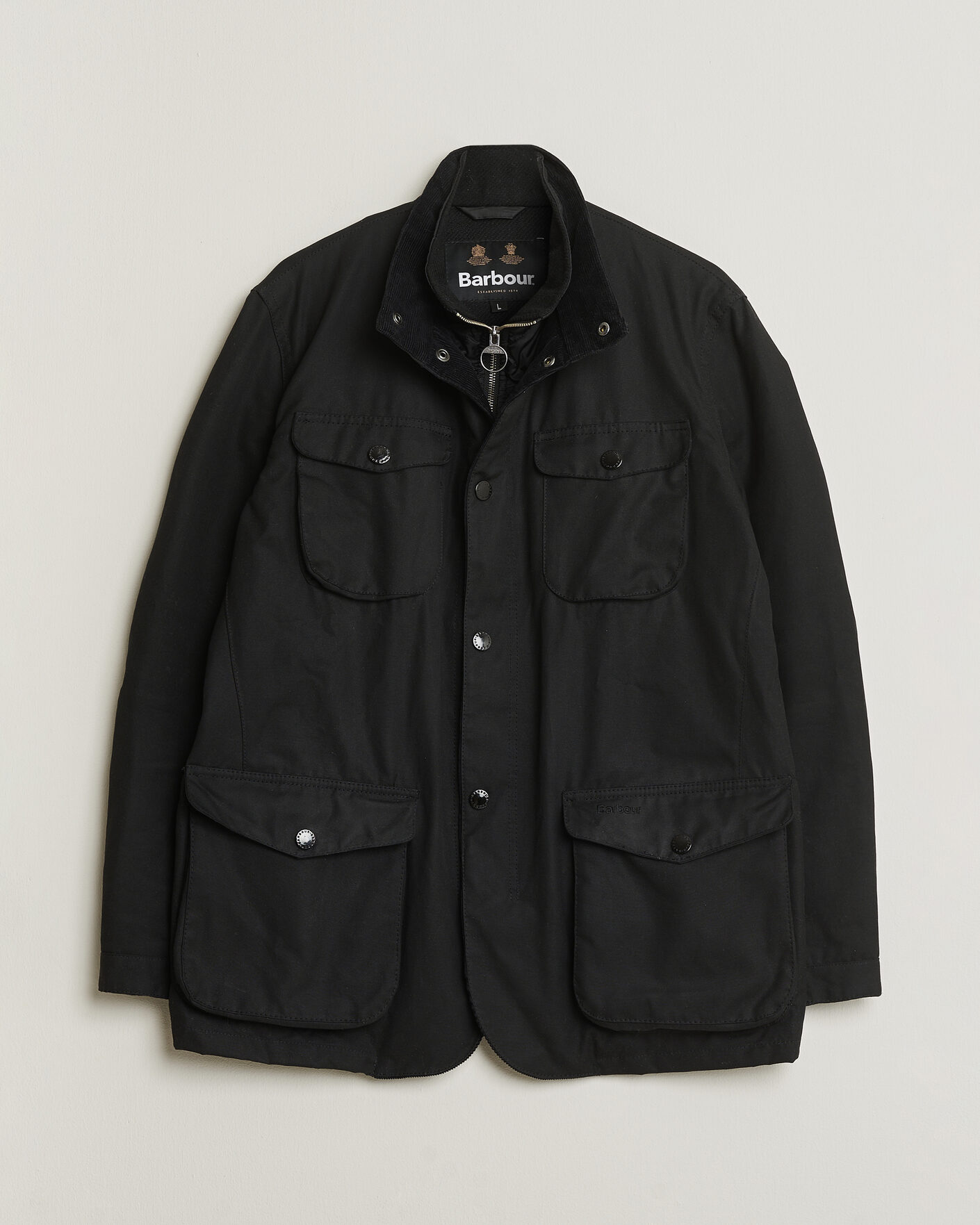 Herren | Pre-owned Jacken | Pre-owned | Barbour Lifestyle Ogston Waxed Jacket Black L