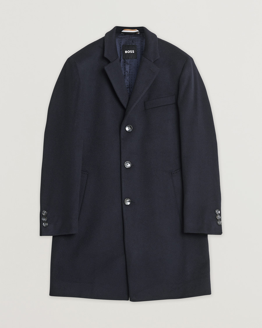 Herren | Pre-owned Jacken | Pre-owned | BOSS BLACK Hyde Wool/Cashmere Coat Dark Blue