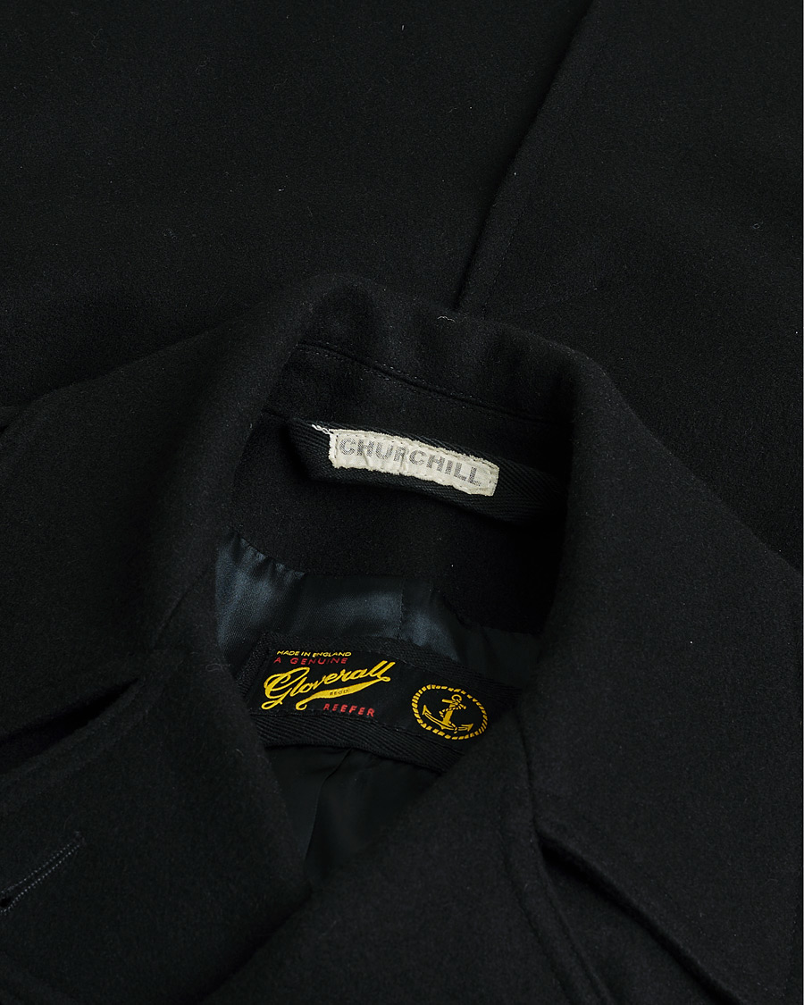 Herren | Pre-owned Jacken | Pre-owned | Gloverall Churchill Reefer Peacoat Black