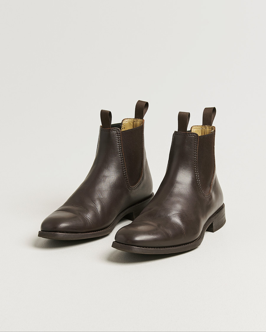 Herren | Pre-owned Rahmengenähte Schuhe | Pre-owned | Myrqvist Granhult Chelsea Boot Brown Calf UK9 - EU43