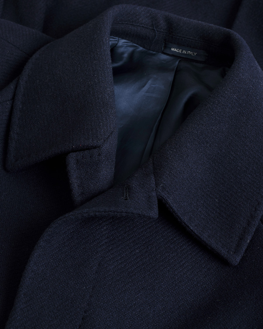 Herren | Pini Parma Raglan Coat Navy 52 | Pre-owned | Pini Parma Raglan Coat Navy 52
