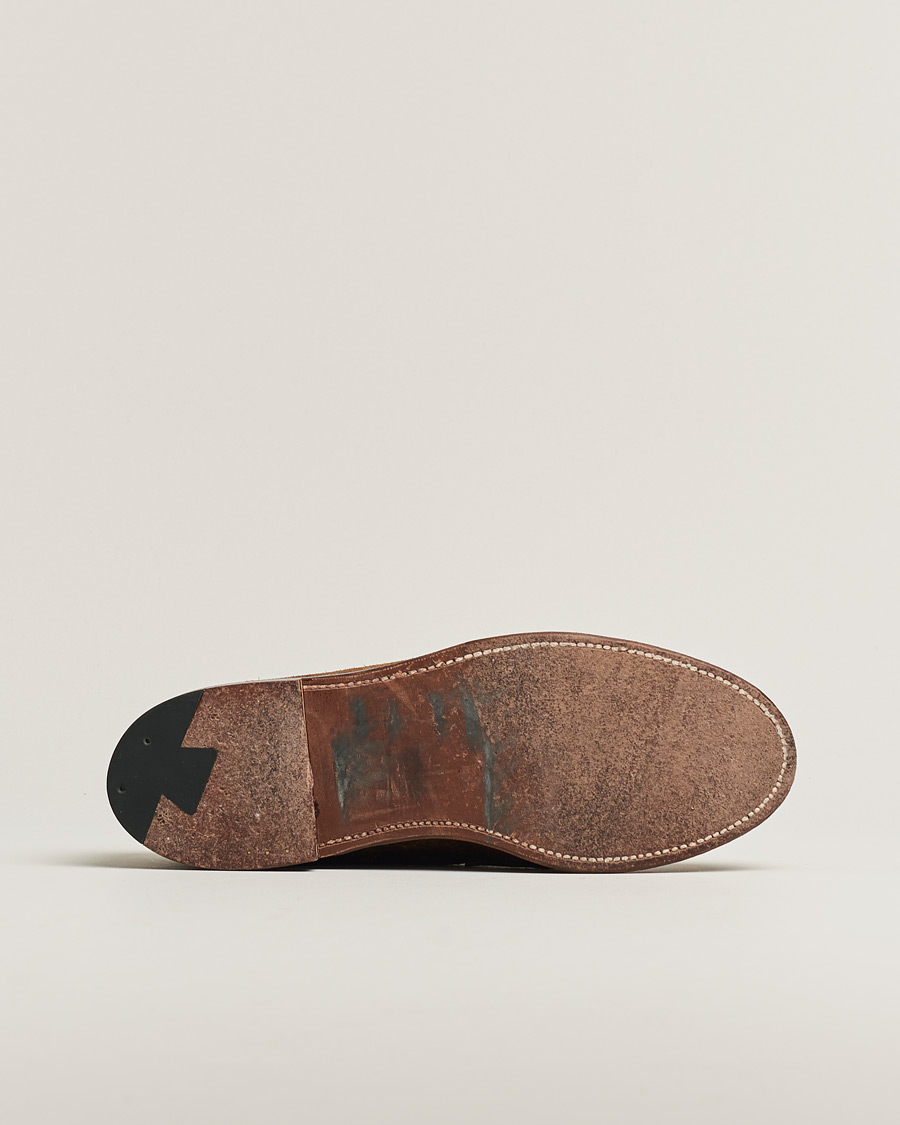 Herren | Alden 6243F Unlined Leisure Handsewn Penny Loafer Suede US8 - EU41,5 | Pre-owned | Alden 6243F Unlined Leisure Handsewn Penny Loafer Suede US8 - EU41,5