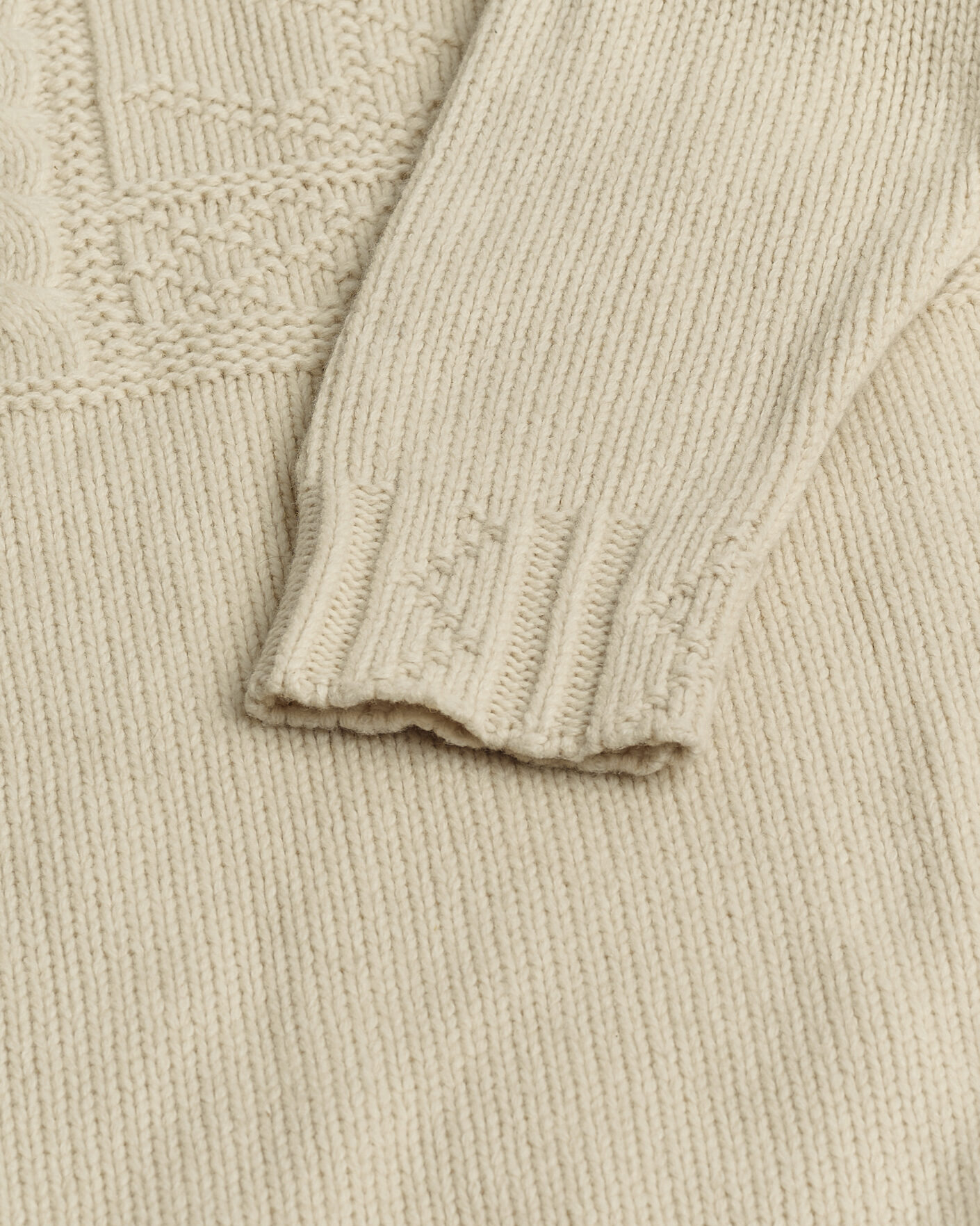 Herren | Pre-owned Pullover | Pre-owned | Polo Ralph Lauren Wool Knitted Aran Rollneck Cream M