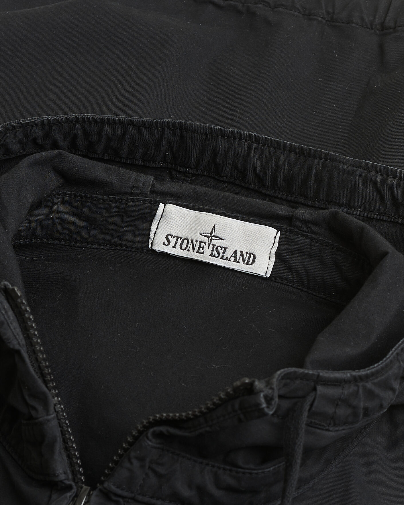 Herren | Pre-owned Jacken | Pre-owned | Stone Island Supima Cotton Hooded Jacket Black XL