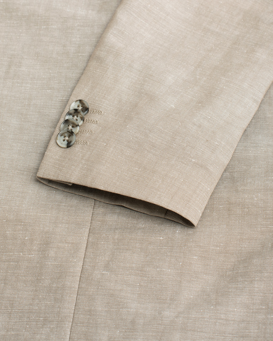 Herren | J.Lindeberg Linen/Wool Suit Beige 48 - 46 | Pre-owned | J.Lindeberg Linen/Wool Suit Beige 48 - 46