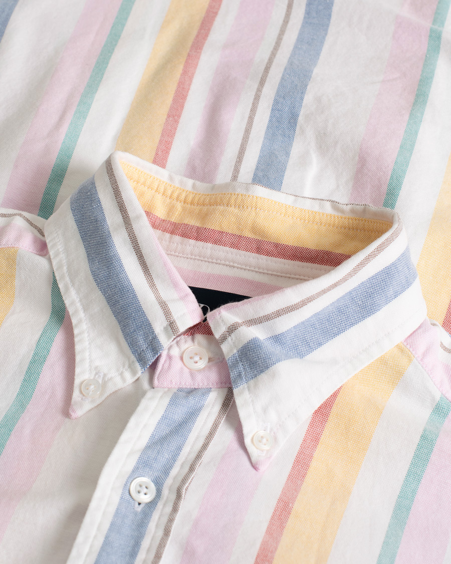 Herren | Drake's Multi Stripe Oxford Shirt Multi | Pre-owned | Drake's Multi Stripe Oxford Shirt Multi