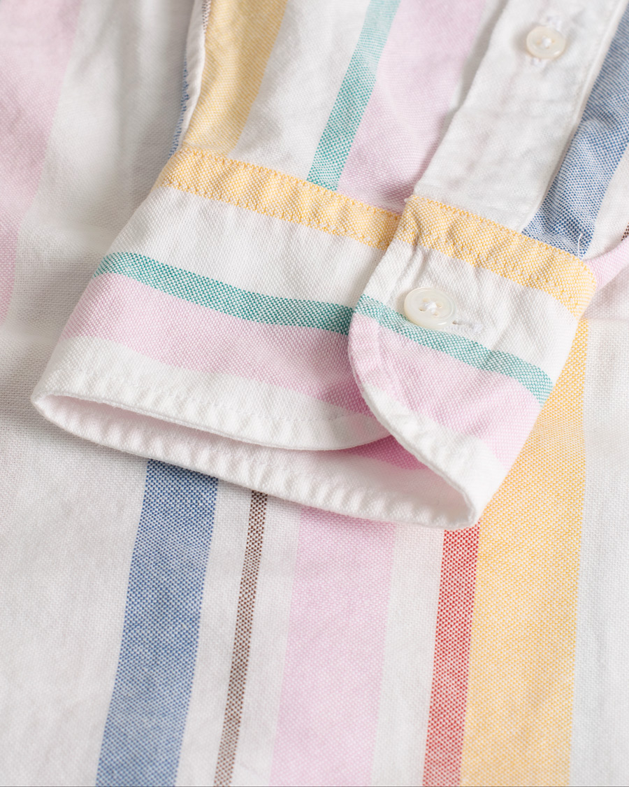Herren | Drake's Multi Stripe Oxford Shirt Multi | Pre-owned | Drake's Multi Stripe Oxford Shirt Multi