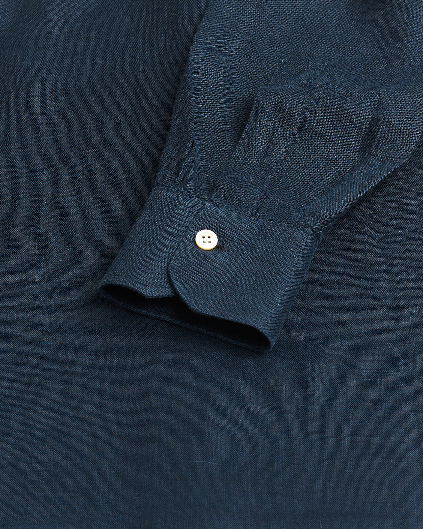 Herren | Pre-owned Hemden | Pre-owned | Kiton Linen Sport Shirt Navy 38 - S