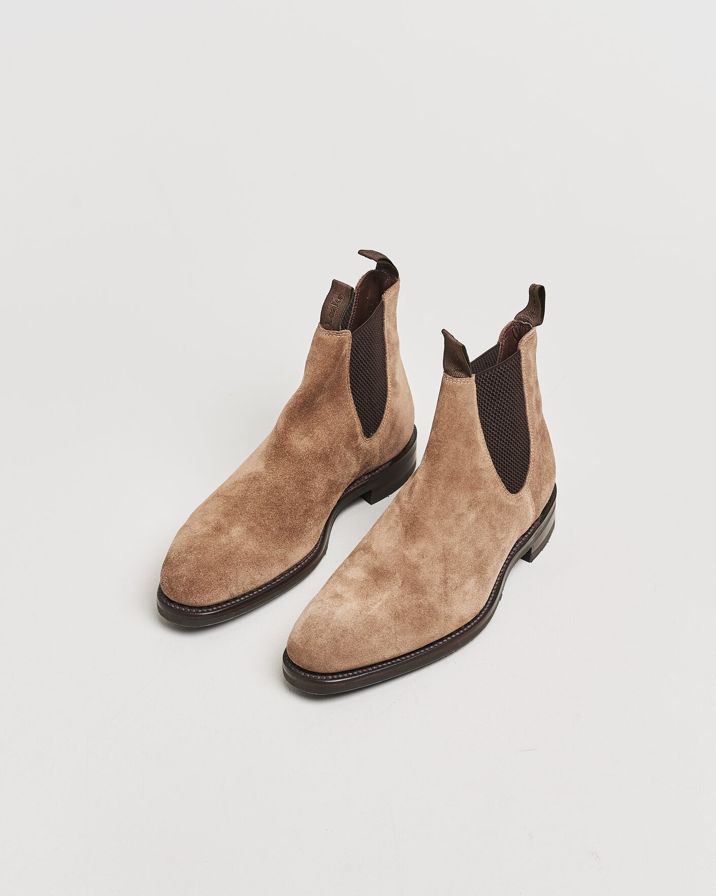 Herren | Pre-owned Rahmengenähte Schuhe | Pre-owned | Loake 1880 Emsworth Chelsea Boot Flint Suede UK9 - EU43