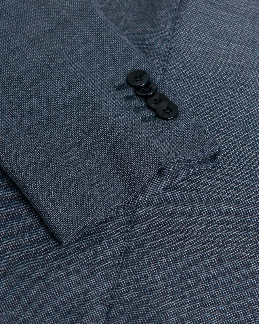 Herren | Boglioli K Jacket Wool Hopsack Blazer Grey 52 | Pre-owned | Boglioli K Jacket Wool Hopsack Blazer Grey 52
