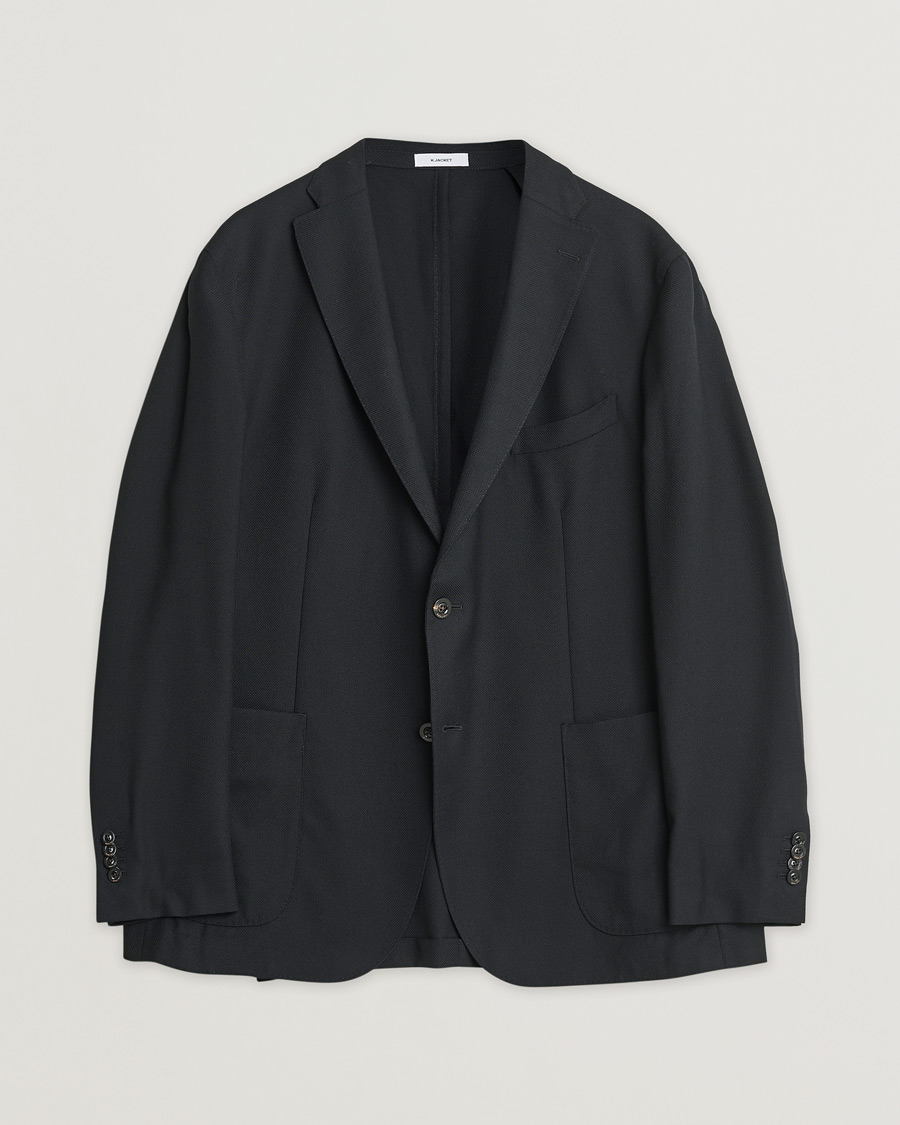 Herren | Pre-owned Sakkos | Pre-owned | Boglioli K Jacket Wool Hopsack Blazer Black
