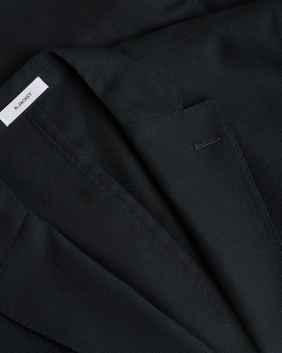 Herren | Pre-owned Sakkos | Pre-owned | Boglioli K Jacket Wool Hopsack Blazer Black