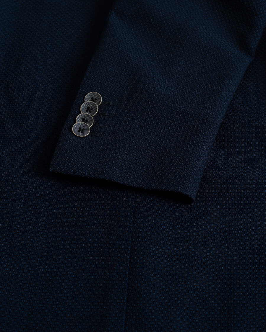 Herren | Tagliatore Virgin Wool Blazer Navy 46 | Pre-owned | Tagliatore Virgin Wool Blazer Navy 46